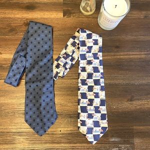 Banana republic 100% silk ties, 2 !!! NWOT !
